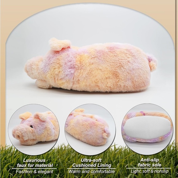 Piggy Plush Slippers - Picture 5 of 5